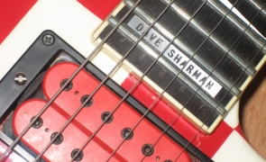 Dave Sharman's red checkerboard Jackson Soloist Custom